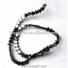 10MM Loose Magnetic Hematite Star Beads 16"